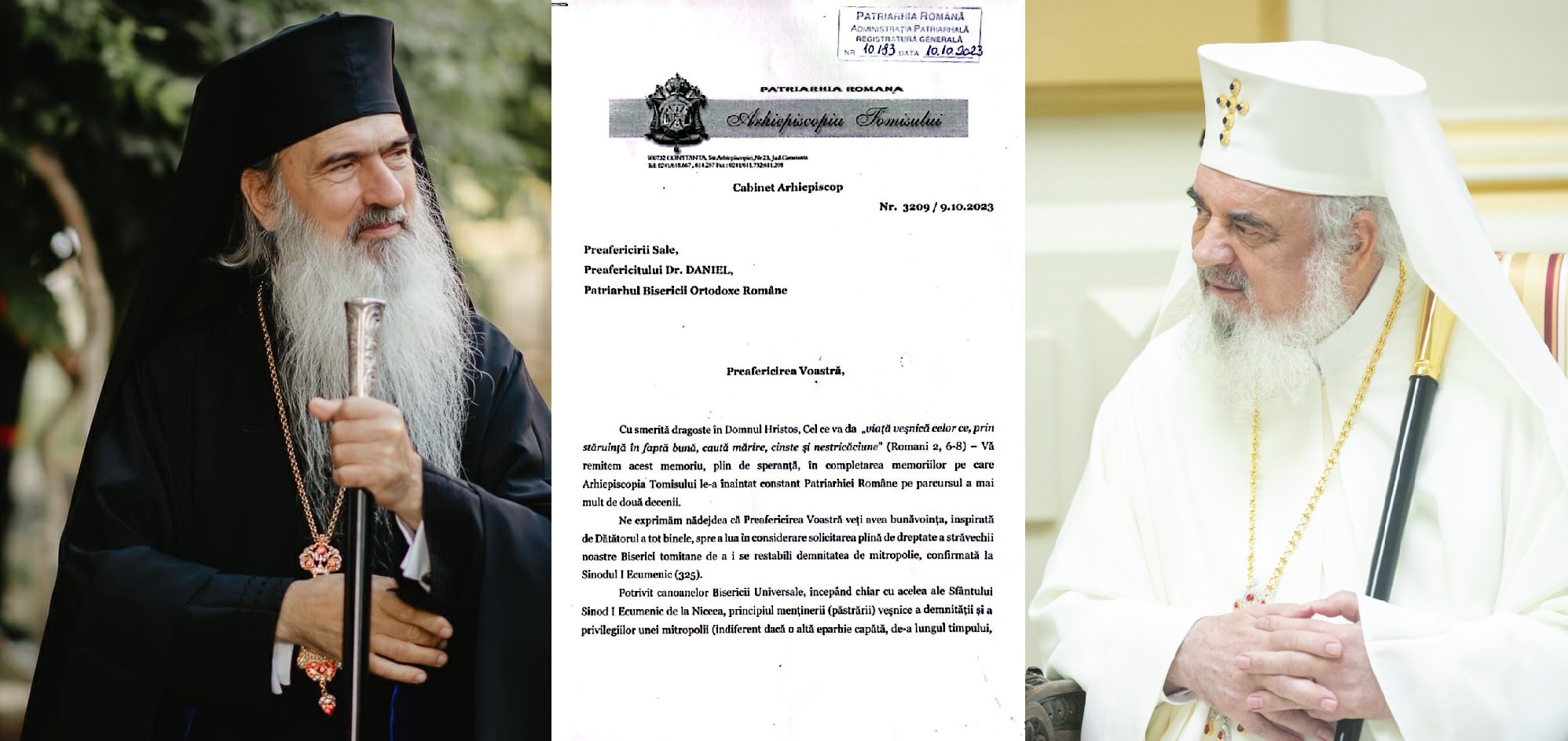 IPS Teodosie i-a cerut oficial PF Daniel reactivarea Mitropoliei Tomisului - document depus în atenția Sf. Sinod / ABC Ortodox susține demersul