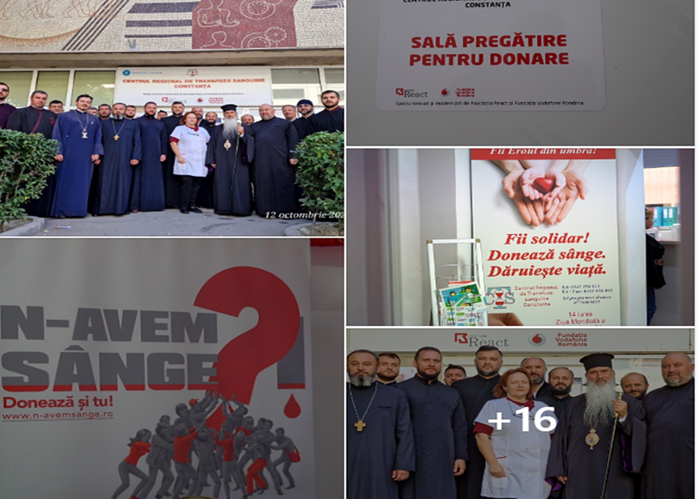 Binele de mediatizat: 45 de preoți și IPS Teodosie, gest exemplar la Centrul Regional de Transfuzii Sanguine Constanța - foto