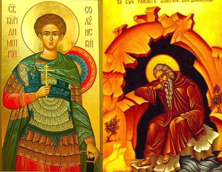 Sf. Mare Mucenic Dimitrie, Izvorâtorul de Mir (26 octombrie) și Sf. Cuvios Dimitrie cel Nou Basarabov (27 octombrie)