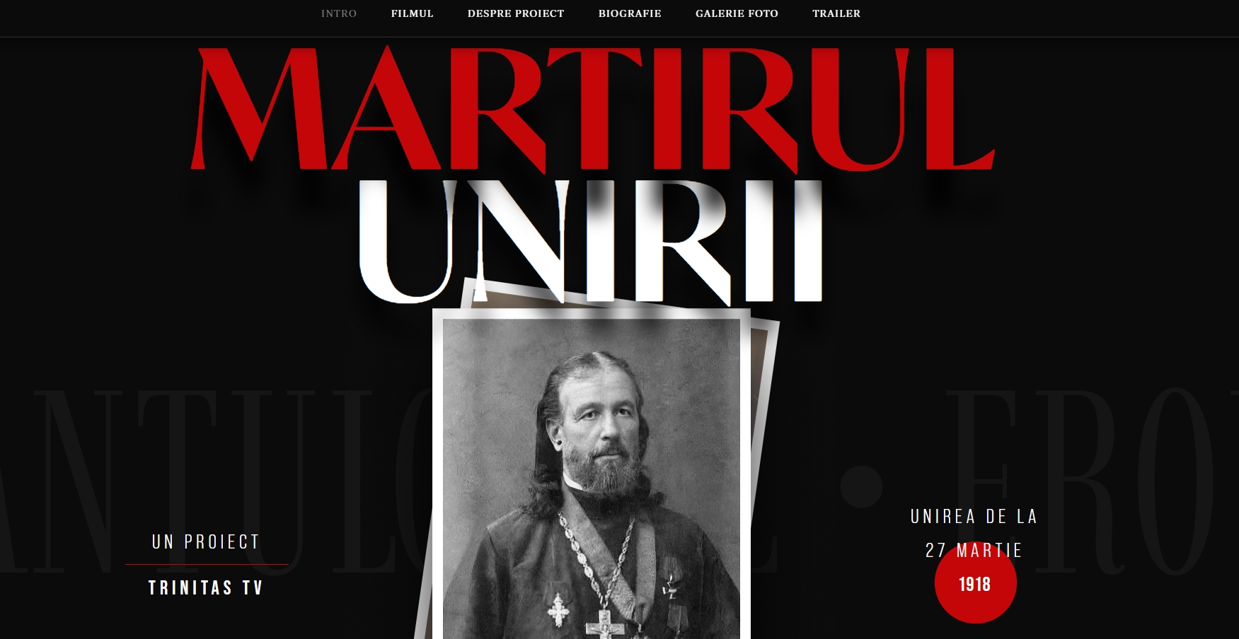 ''Martirul Unirii'', film documentar de excepție, un omagiu adus memoriei Protoiereului Alexandru Baltaga - Video