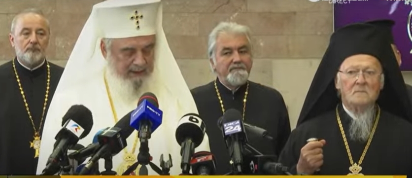 Cuvântul PF Daniel, la sosirea delegației Patriarhiei Ecumenice, la Aeroportul Internațional Henri Coandă, București