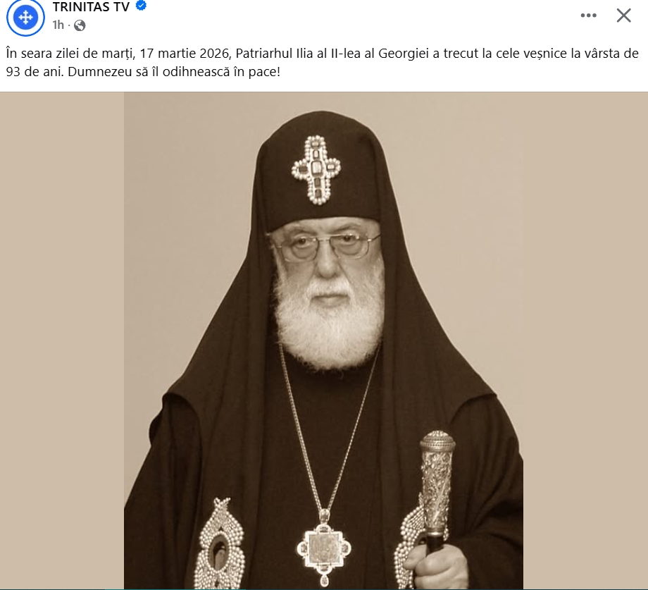 Mesajul Patriarhului Daniel la trecerea la cele veșnice a Patriarhului Georgiei, Ilia al II-lea