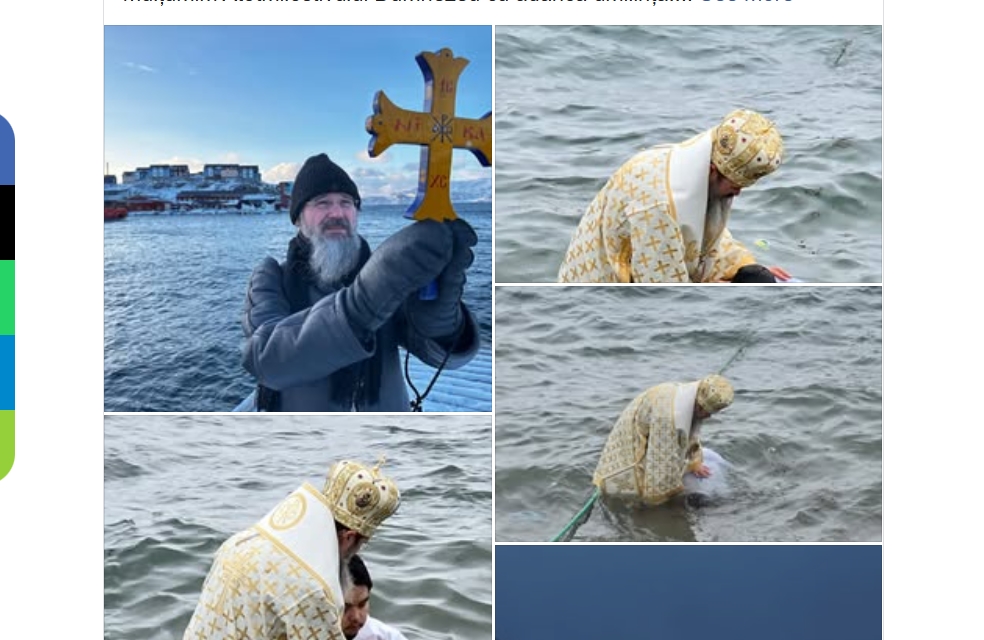 Convertire minunată! Ce nume de sfânt român a primit un tânăr din Groenlanda, după ce a fost botezat de PS Macarie Drăgoi