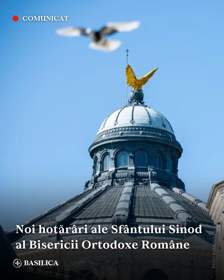 Șase noi hotărâri ale Sfântului Sinod al Bisericii Ortodoxe Române adoptate joi 29 octombrie 2026