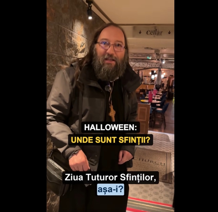 NU Halloween. Preotul Dan Damaschin: ''Doamne, păzește-i pe copiii noștri și ține-i aproape de lumina ta!